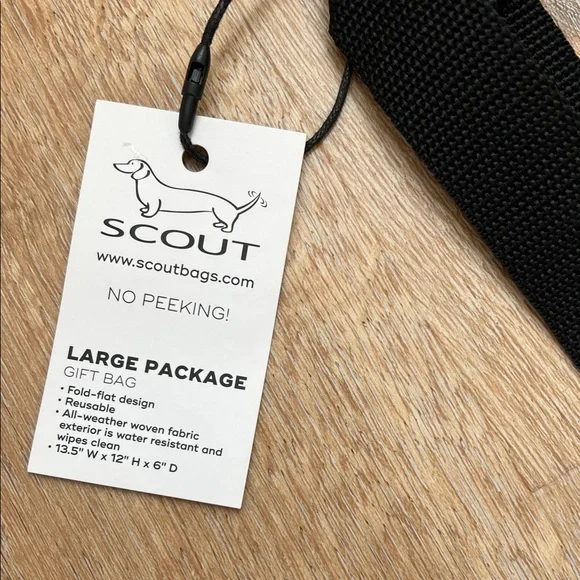 SCOUT Vibrant Striped NWT Large Package Gift Bag 13.5” W x 12” H x 6” D - Picture 5 of 16